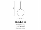 lampa WHITE BALL 40 azzardo