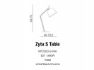 lampa ZYTA table BLACK azzardo