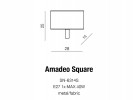 AMADEO SQUARE WHITE