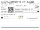 SAGA 90 TRACK MAGNETIC 36W MILKY120