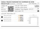 SAGA 30 TRACK MAGNETIC CORNER B  24W MILKY 120