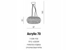 Lampa wisząca Acrylio 70